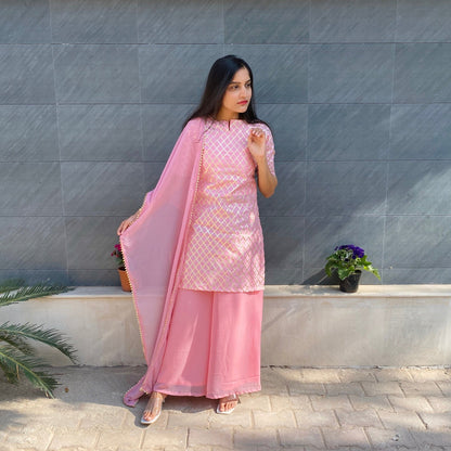 Rose Pink Bell Suit Set