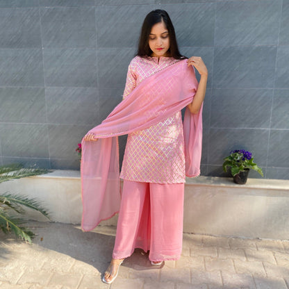 Rose Pink Bell Suit Set