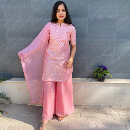 Rose Pink Bell Suit Set