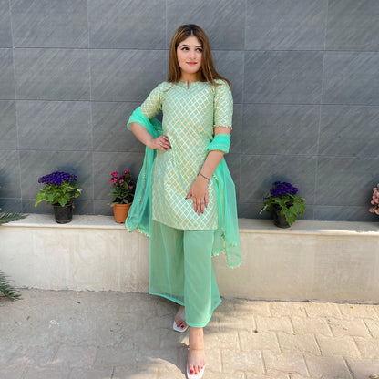 Rose Green Bell Suit Set