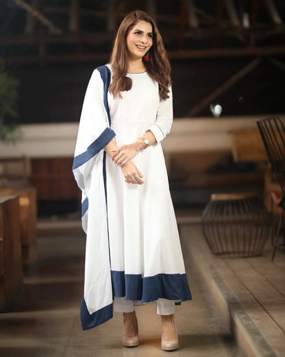 Ivory Cotton Suit Set