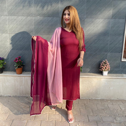Wine Haze Suit Set