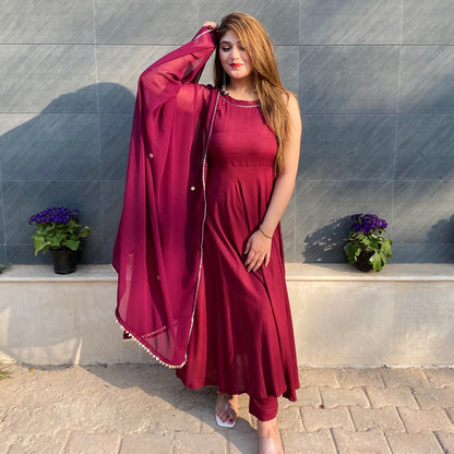 Wine Mirror Suit Set