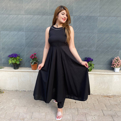 Black Willow Kurta Set