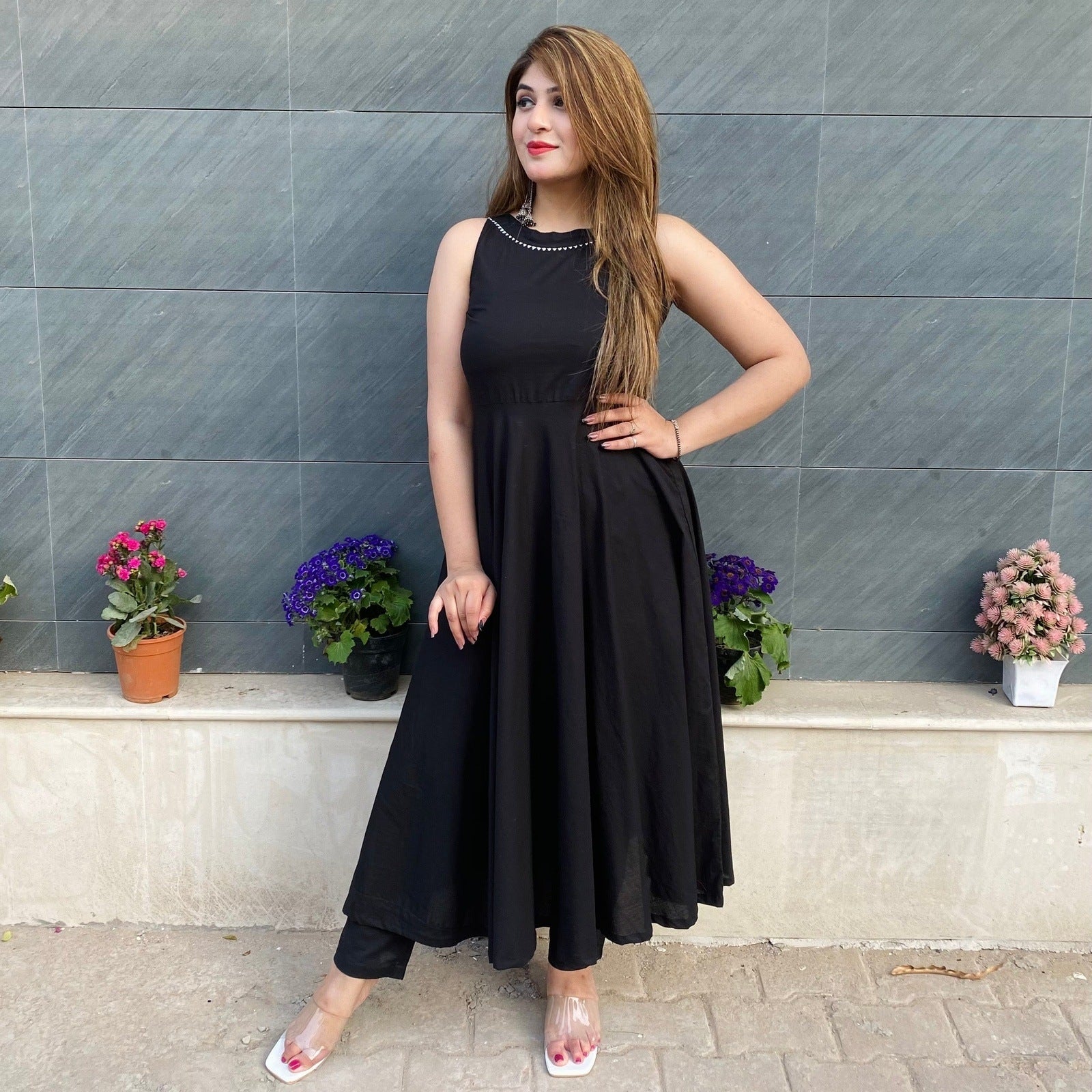 Black Willow Kurta Set