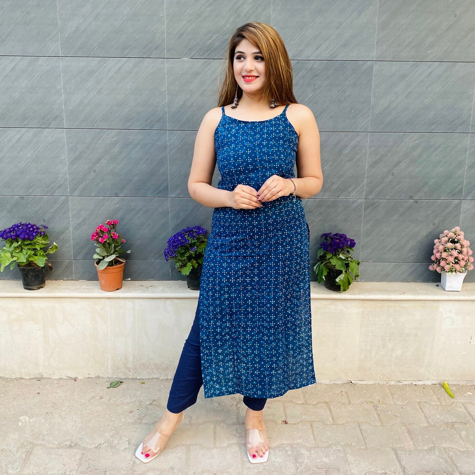Indigo Dabu Kurta Set