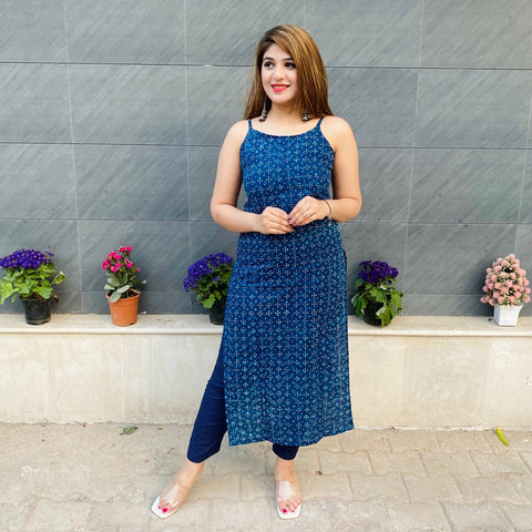 Indigo Dabu Kurta Set