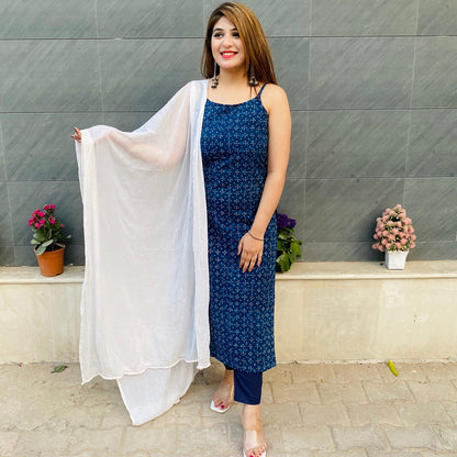 Indigo Dabu Suit Set