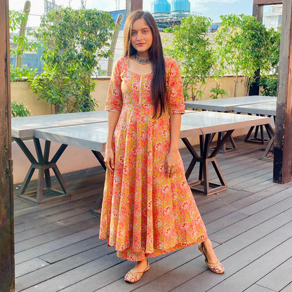 Peach Ciara Kurta Set