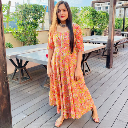 Peach Ciara Kurta Set