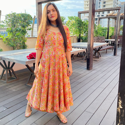 Peach Ciara Kurta Set