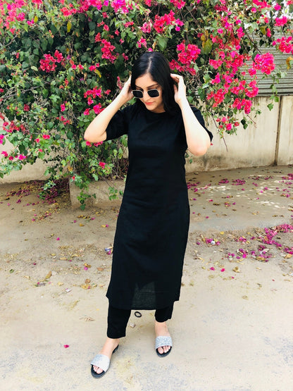 Black Kurta Set