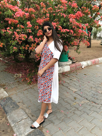 White Rope Tie Summer Dress