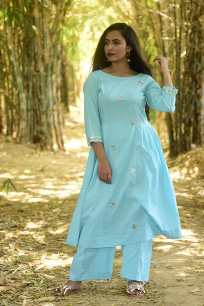 Sky Sparkle Kurta Set
