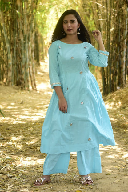 Sky Sparkle Kurta Set