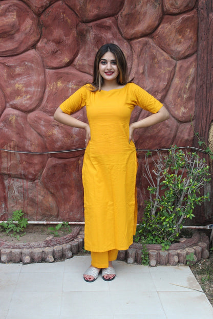 Yellow Kurta Set