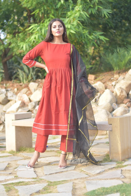 Royal Red Suit Set