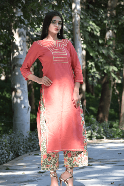 Rust Garden Kurta Set