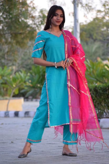 Teel Pink Suit Set